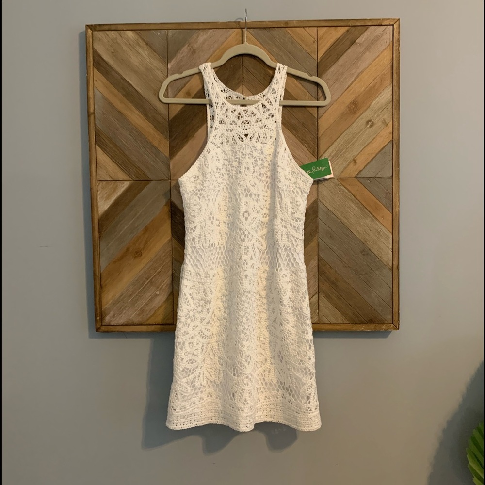 Lilly Pulitzer Crochet Jaimie Shift - - Sz L NWT